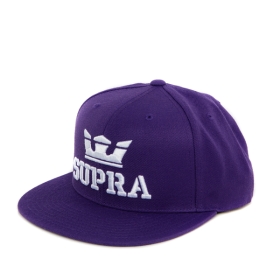 Supra ABOVE SNAP Hats Purple/White | AU-41586